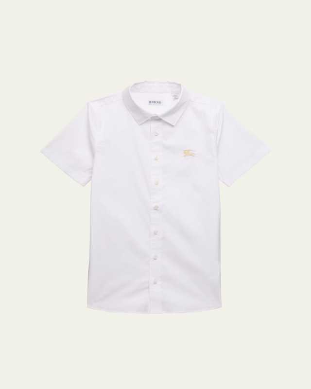 Boy's Owen EKD Short-Sleeve Shirt, Size Newborn-14